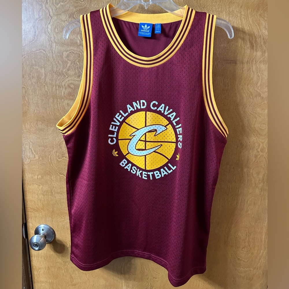 Adidas Cleveland Cavaliers Mens Basketball Jersey Size Large